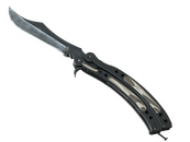 ★ Butterfly Knife | Black Laminate (Factory New)