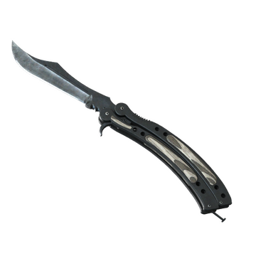★ StatTrak™ Butterfly Knife | Black Laminate (Minimal Wear)