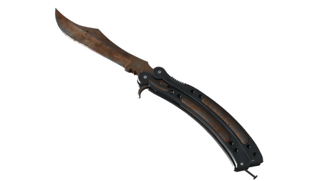 ★ Butterfly Knife | Rust Coat (Battle-Scarred)