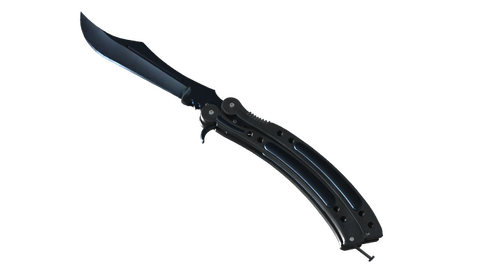 ★ Butterfly Knife | Blue Steel (Well-Worn)