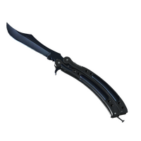 ★ StatTrak™ Butterfly Knife | Blue Steel (Battle-Scarred)