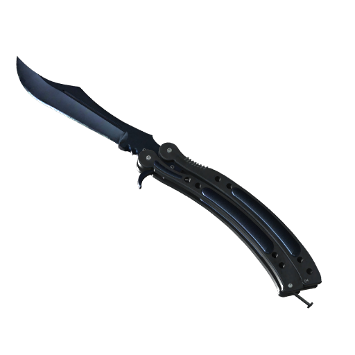 ★ StatTrak™ Butterfly Knife | Blue Steel (Battle-Scarred)