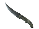 Flip Knife | Damascus Steel (Well-Worn)