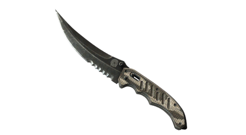 ★ Flip Knife | Black Laminate (Well-Worn)