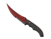 ★ Flip Knife | Crimson Web (Well-Worn)
