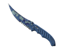 StatTrak™ Flip Knife | Bright Water (Well-Worn)