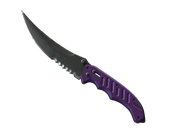 ★ StatTrak™ Flip Knife | Ultraviolet (Well-Worn)