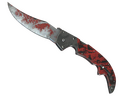 StatTrak™ Falchion Knife | Crimson Web (Battle-Scarred)