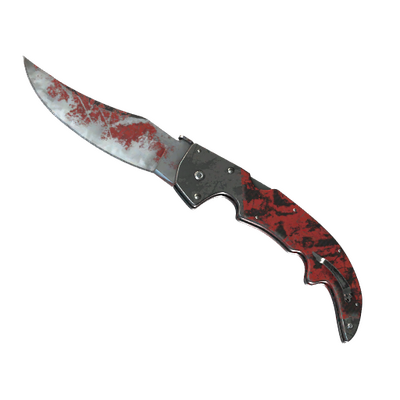 Миниатюра ★ Falchion Knife | Crimson Web (Battle-Scarred)