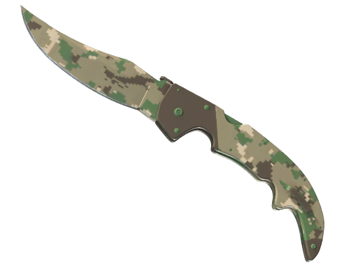 Canivete Falchion (★) | Camuflagem Digital — Floresta (Pouco Usada)