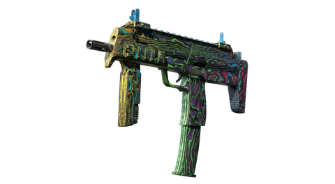 StatTrak™ MP7 | Neon Ply (Battle-Scarred)