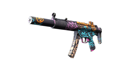 MP5-SD | Neon Squeezer (Well-Worn)