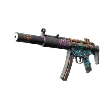 Souvenir MP5-SD | Neon Squeezer (Battle-Scarred)