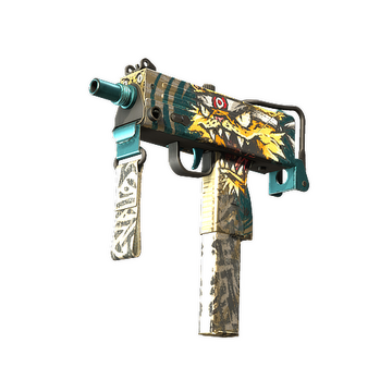 MAC-10 | Cat Fight (Well-Worn)