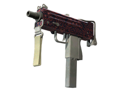 MAC-10 | Red Filigree (Field-Tested)