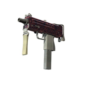 MAC-10 | Red Filigree (Minimal Wear)