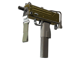 MAC-10 | Gold Brick (Battle-Scarred)