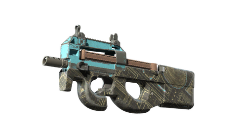 Souvenir P90 | Facility Negative (Well-Worn)