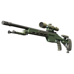 Souvenir SSG 08 | Green Ceramic (Minimal Wear)