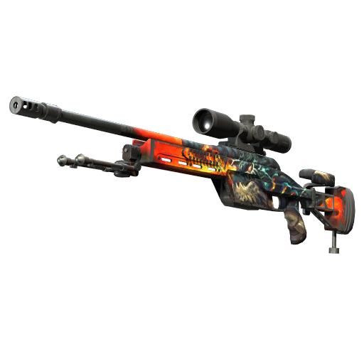 SSG 08 | Dragonfire (Well-Worn)