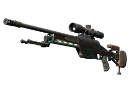 Souvenir SSG 08 | Azure Glyph (Battle-Scarred)