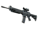 SG 553 | Waves Perforated (Battle-Scarred)