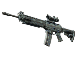 SG 553 | Wave Spray (Battle-Scarred)