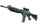 StatTrak™ SG 553 | Dragon Tech (Battle-Scarred)