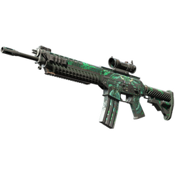 Souvenir SG 553 | Dragon Tech (Battle-Scarred)
