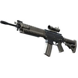 Souvenir SG 553 | Damascus Steel