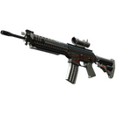 StatTrak™ SG 553 | Heavy Metal (Battle-Scarred)