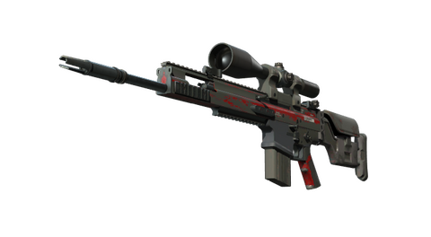 StatTrak™ SCAR-20 | Crimson Web (Battle-Scarred)
