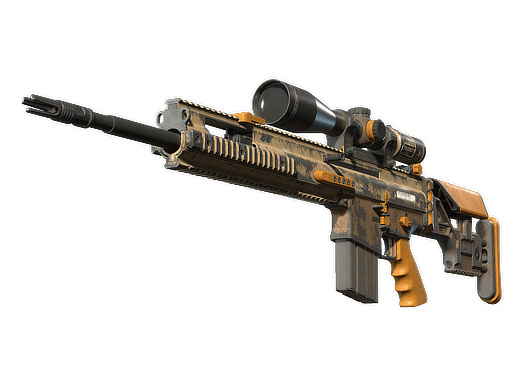 SCAR-20 | Short Ochre (Battle-Scarred)