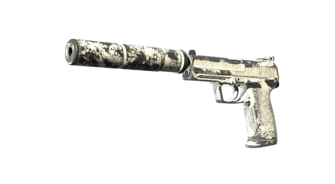 USP-S | Whiteout (Battle-Scarred)