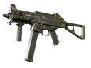 UMP-45 | Green Swirl (Battle-Scarred)