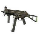 UMP-45 | Green Swirl (Battle-Scarred)