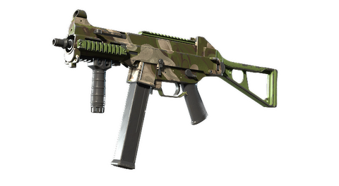 UMP-45 | Green Swirl (Field-Tested)