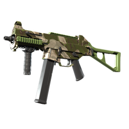 Souvenir UMP-45 | Green Swirl (Minimal Wear)