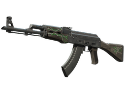 AK-47 | Emerald Pinstripe (Well-Worn)