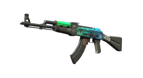 StatTrak™ AK-47 | Ice Coaled (Battle-Scarred)