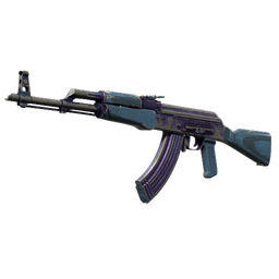 Souvenir AK-47 | Midnight Laminate (Battle-Scarred)