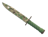 ★ StatTrak™ Штык-нож | Пиксельный камуфляж «Лес» (Немного поношенное)