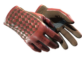 ★ Водительские перчатки | Багряный узор (Немного поношенное)