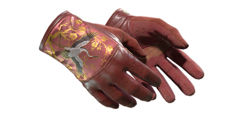 ★ Driver Gloves | Brocade Crane (Well-Worn)