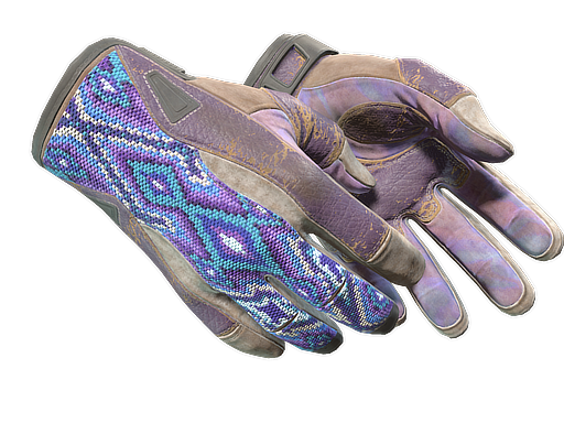 ★ Sport Gloves | Violet Beadwork (Battle-Scarred)