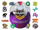 Капсула с наклейками кандидатов StarLadder Budapest Major 2025