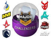 Капсула с наклейками претендентов StarLadder Budapest Major 2025