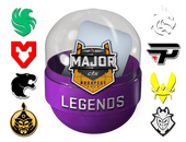 Капсула с наклейками легенд StarLadder Budapest Major 2025