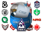 Капсула с наклейками кандидатов BLAST.tv Austin Major 2025