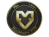 Нашивка | MOUZ (золотая) | Стокгольм-2021